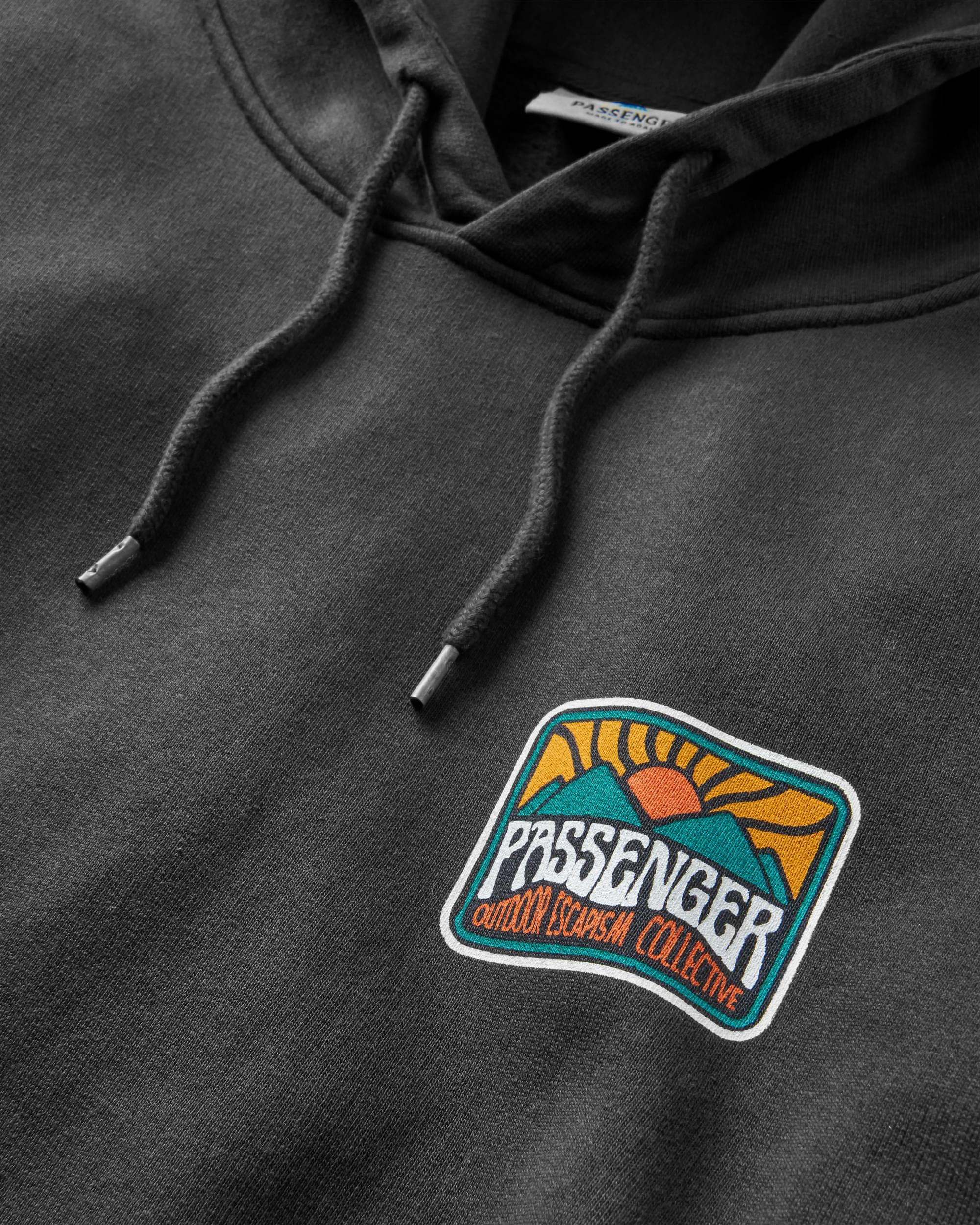 Golden Hour Hoodie - Black - Flatlay