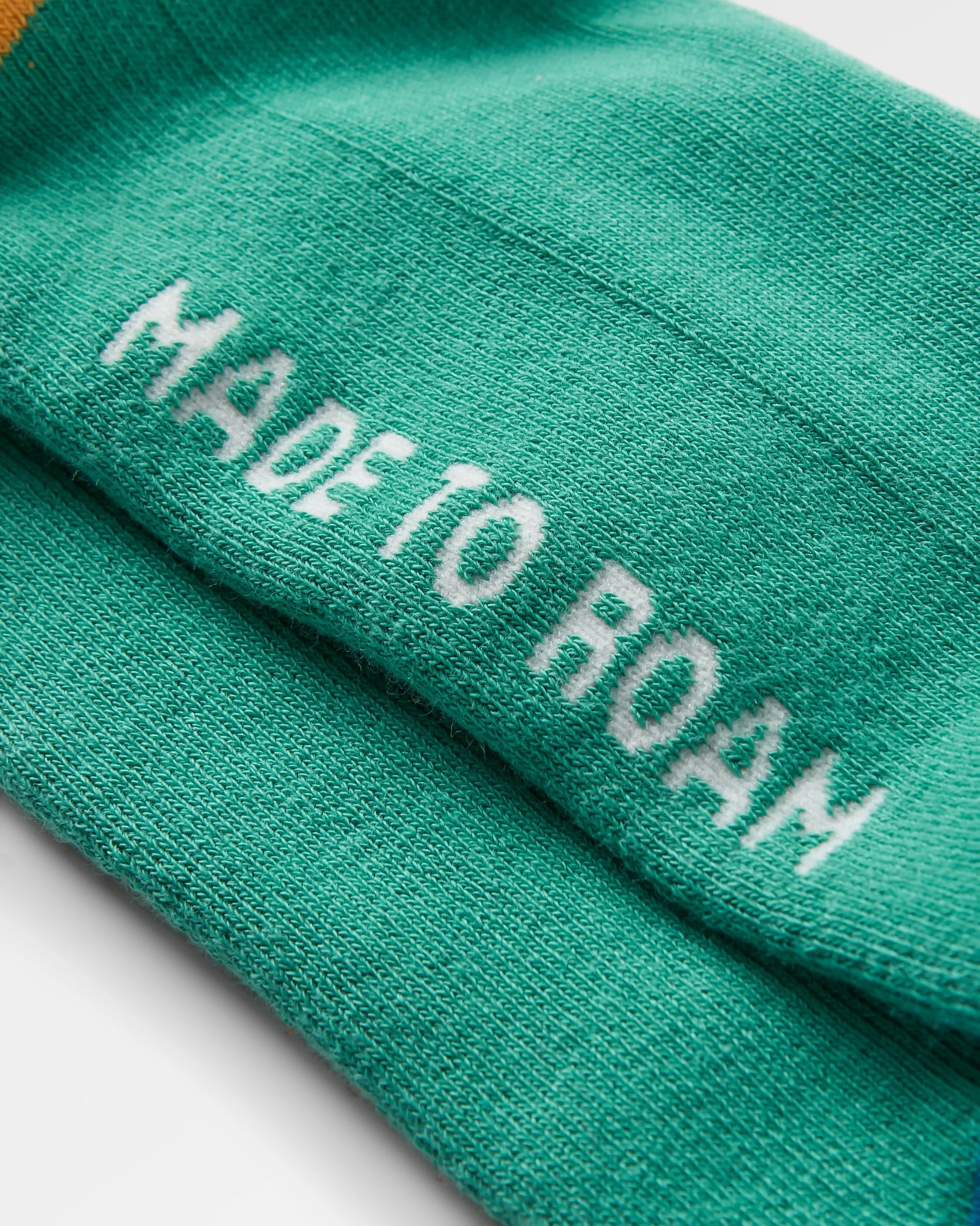 Organic Midweight Crew Socks - Arctic - Flatlay