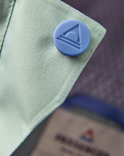 Trailscape Women's Recycled Waterproof Jacket - Pistachio/Lilac Mist/Aqua - Flatlay