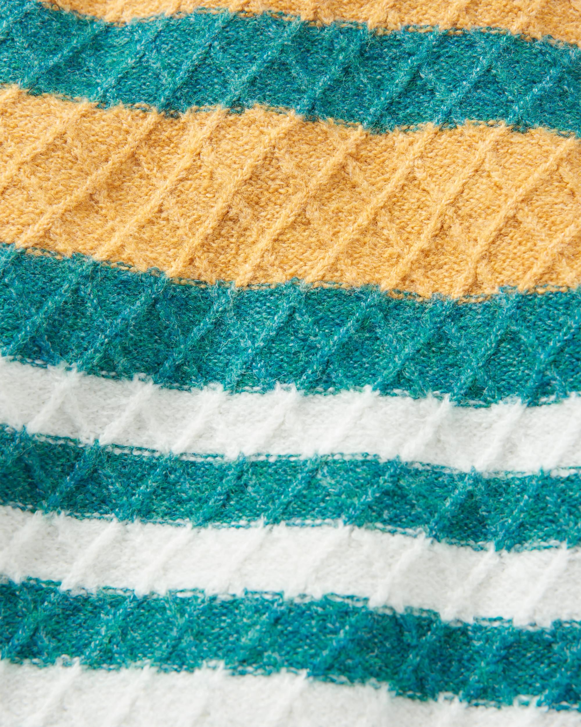 Ramble Recycled Knitted Jumper - Mediterranean - Flatlay