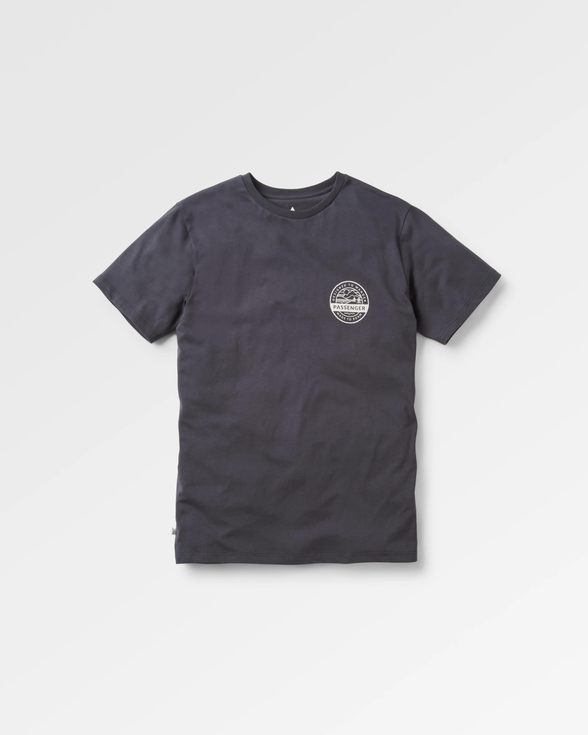 Odyssey Recycled Cotton T-Shirt - Black - Flatlay