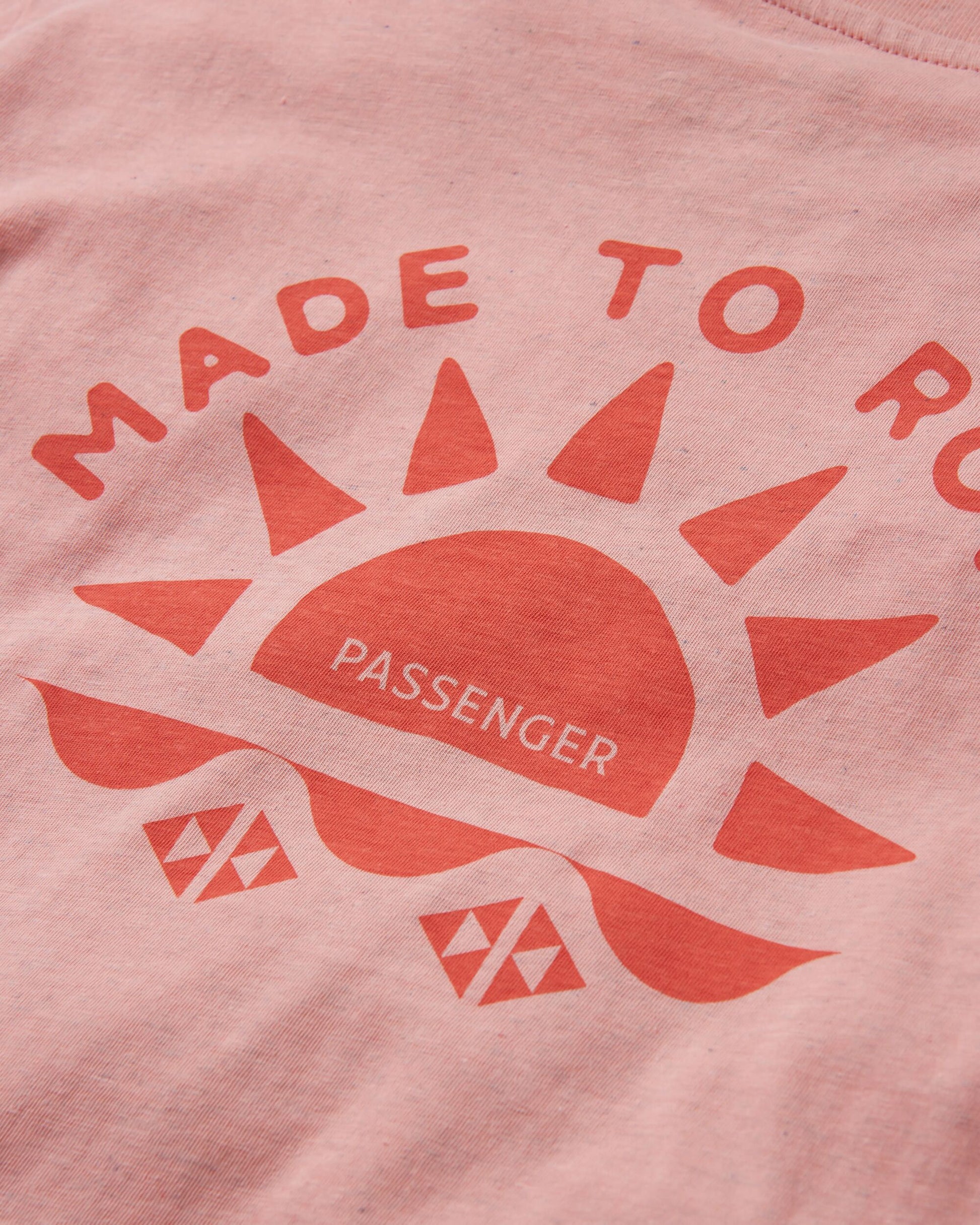 Sunburst Organic T-Shirt - Soft Shell Pink