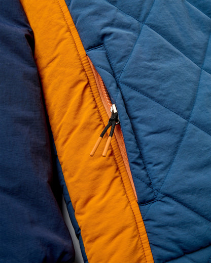 Ocean Insulated Anorak - Rich Navy/Dark Denim - Flatlay