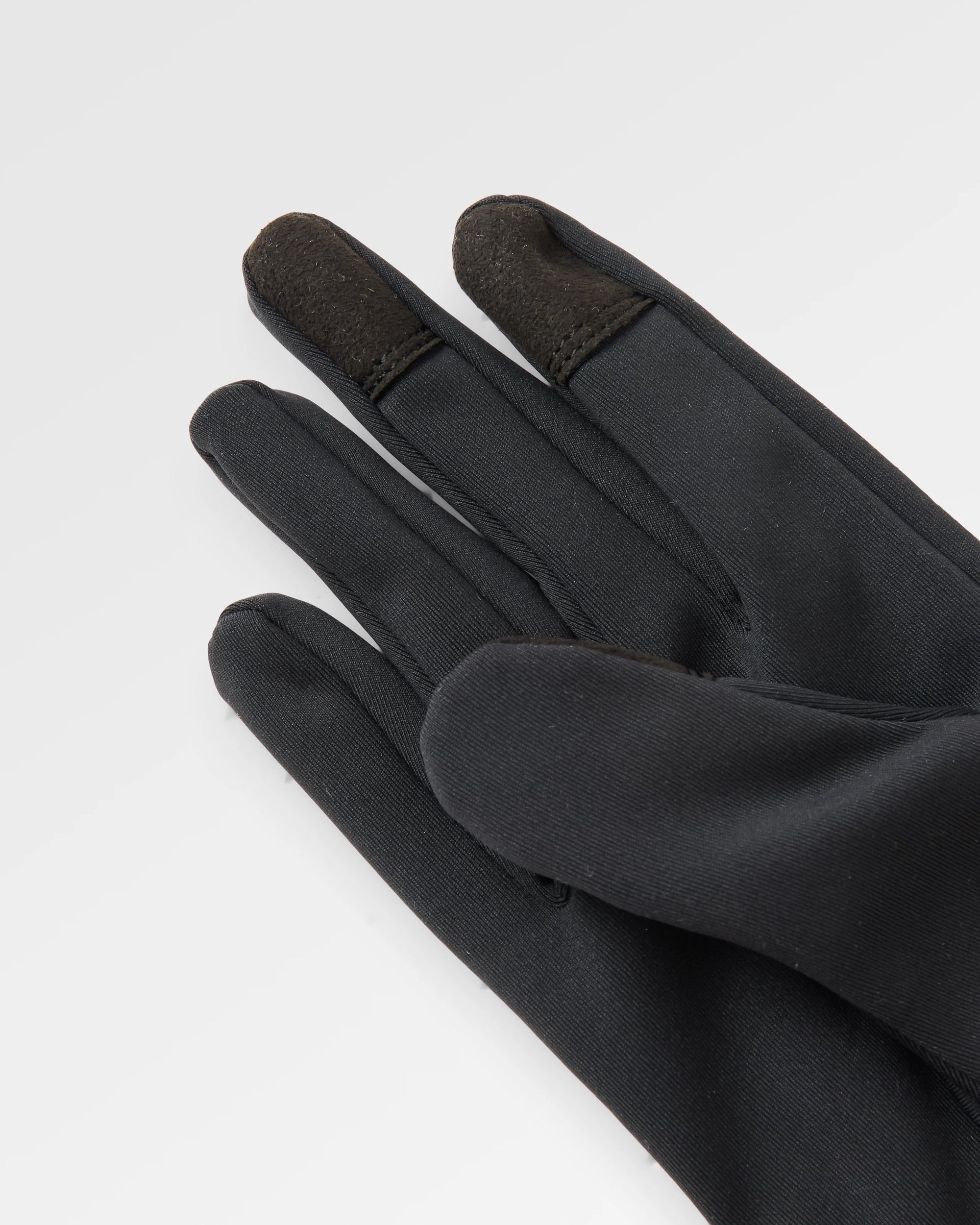 Snowscape Recycled Glove Liner - Black - Flatlay