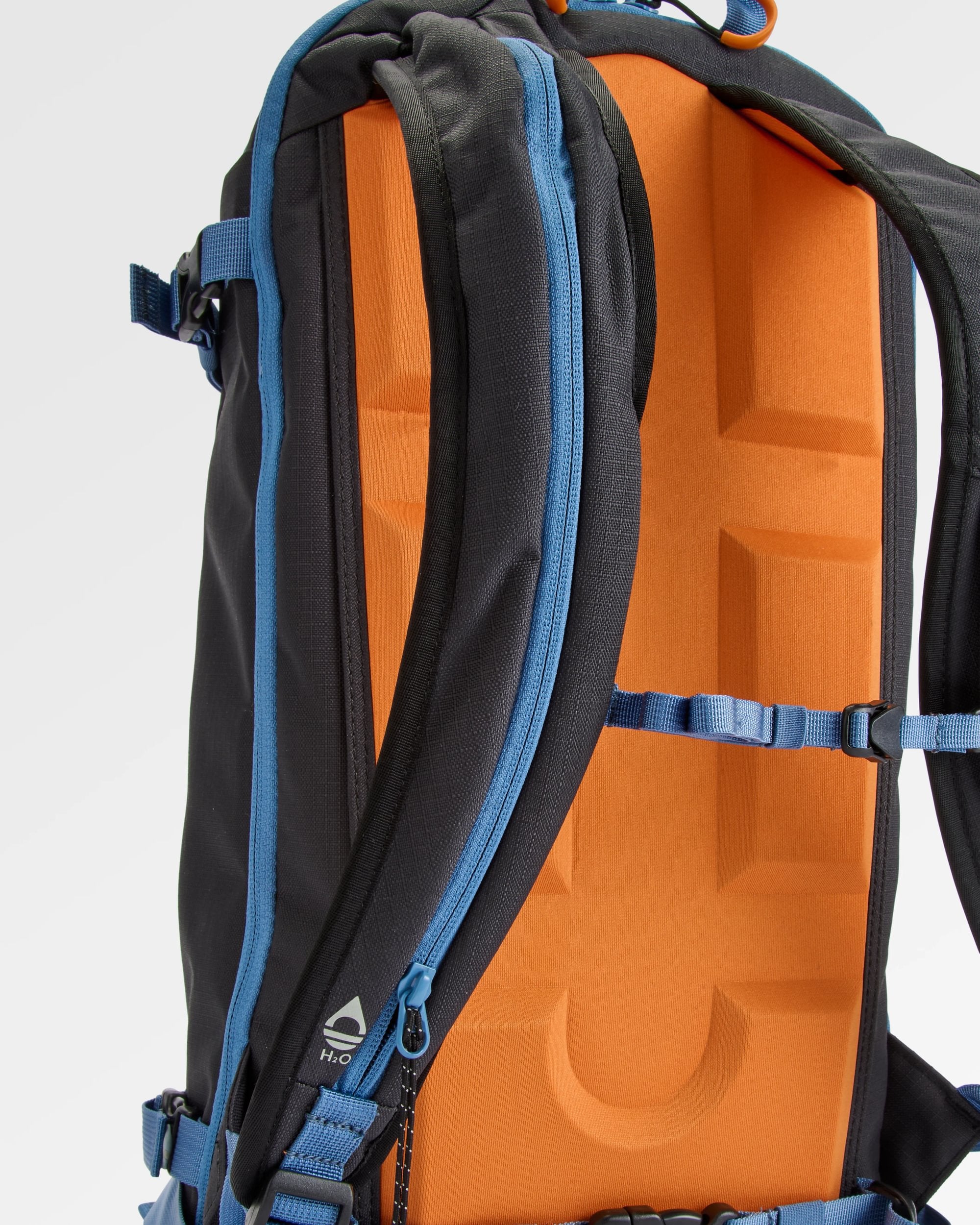 Snowscape Recycled Backpack - Phantom Black - Flatlay