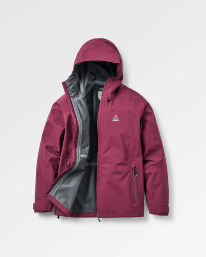 Five Element Recycled Waterproof Jacket - Fig - Flatlay
