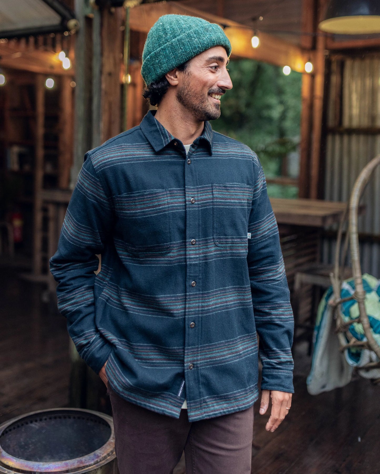 Backcountry Stripe Shirt - Black Stripe