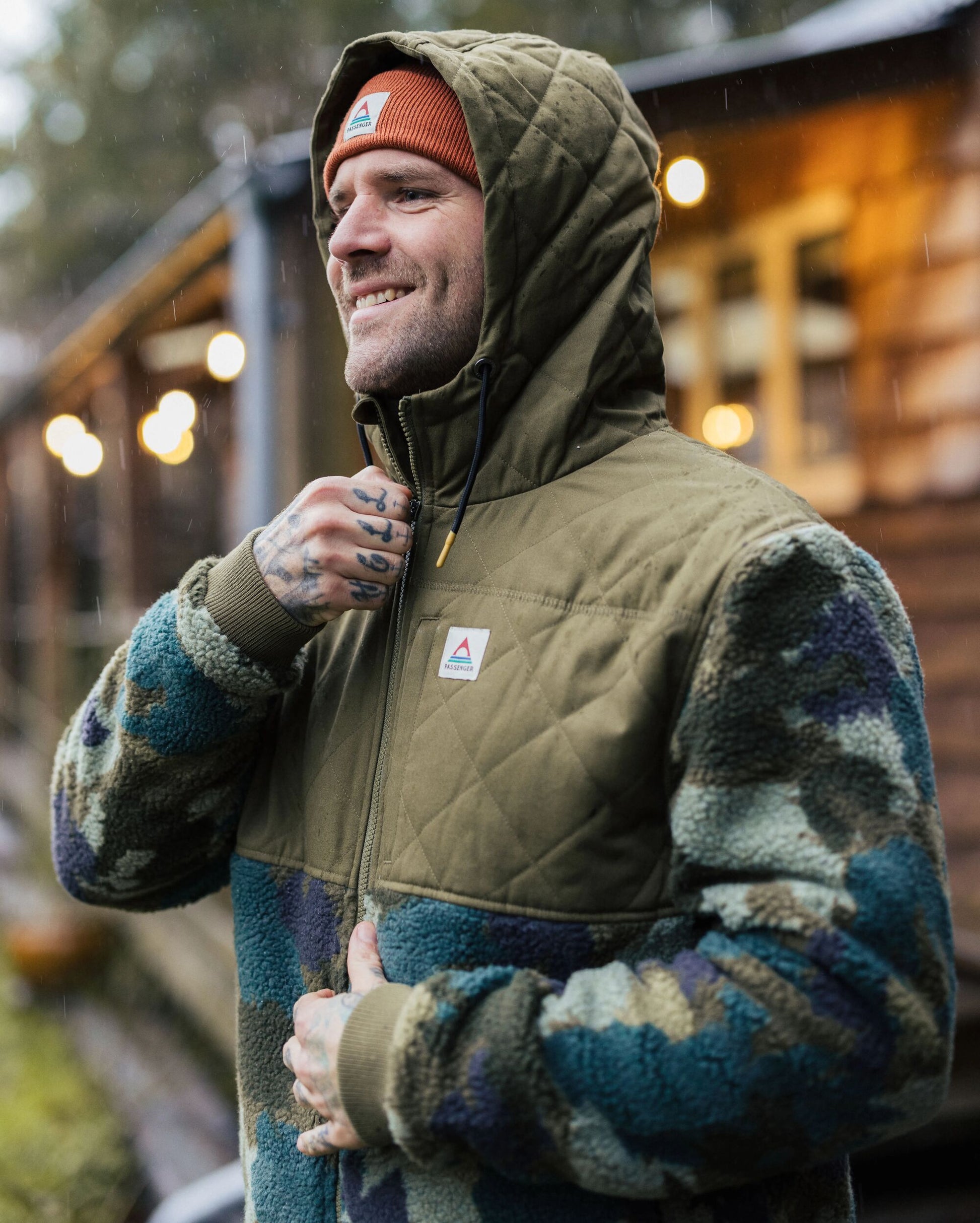 Adventure 2.0 Recycled Deep-Pile Sherpa Fleece - Alpine Camo Khaki