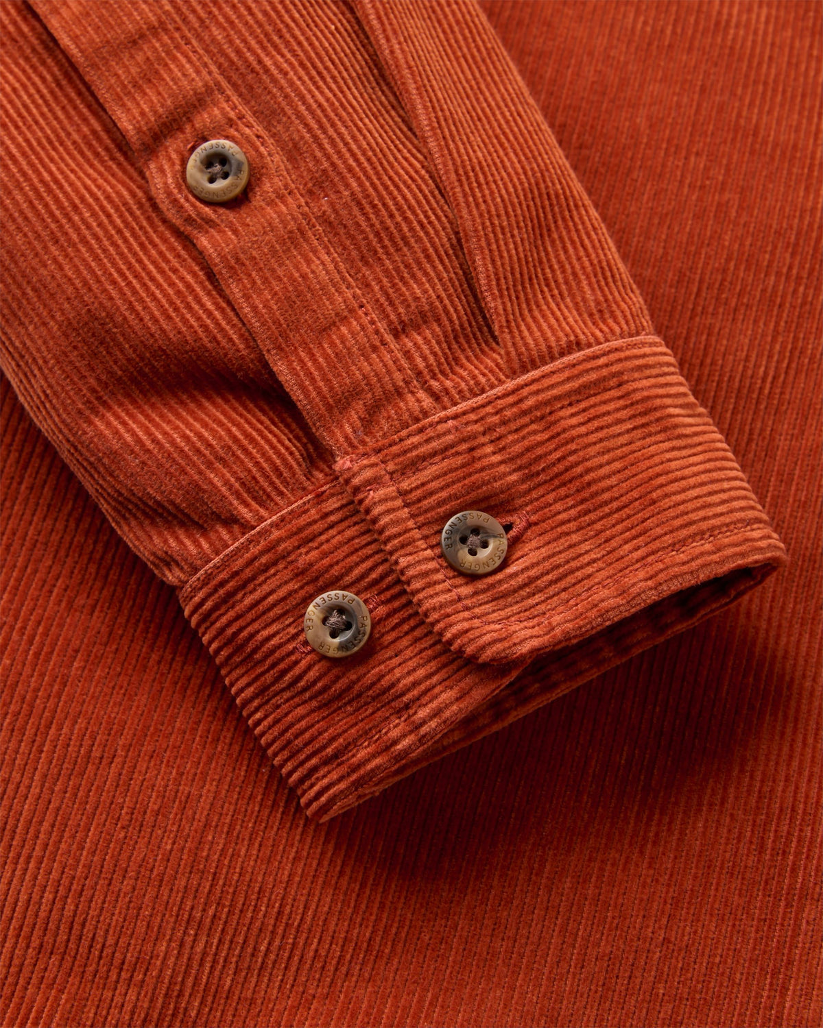 Backcountry Cord Shirt - Dark Rust - Flatlay