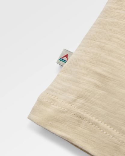 Womens Roam Further T-shirt - Birch - Flatlay