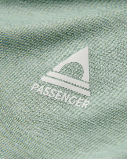 Sunvale Lightweight Surf T-Shirt - Pistachio Marl - Flatlay