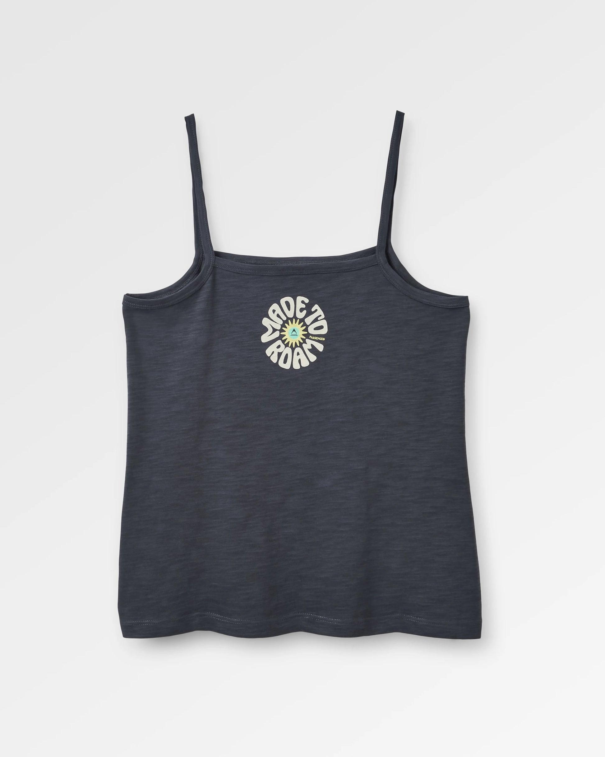 Easy Days Strappy Vest - Black - Flatlay