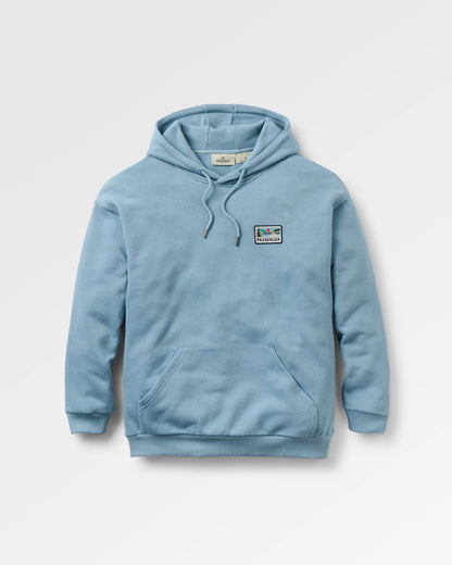 Sneak Hoodie - Faded Denim - Flatlay