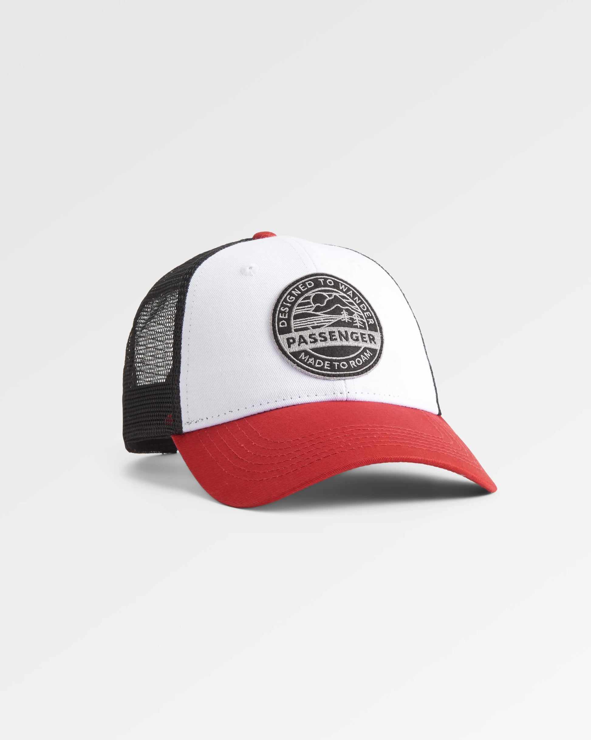 Odyssey Mesh Snapback Cap - Black/ Red Spice