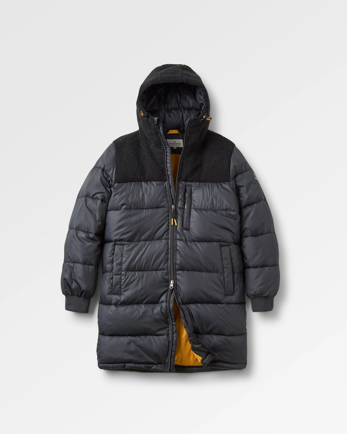 Elowen Hooded Recycled Insulated Jacket - Black