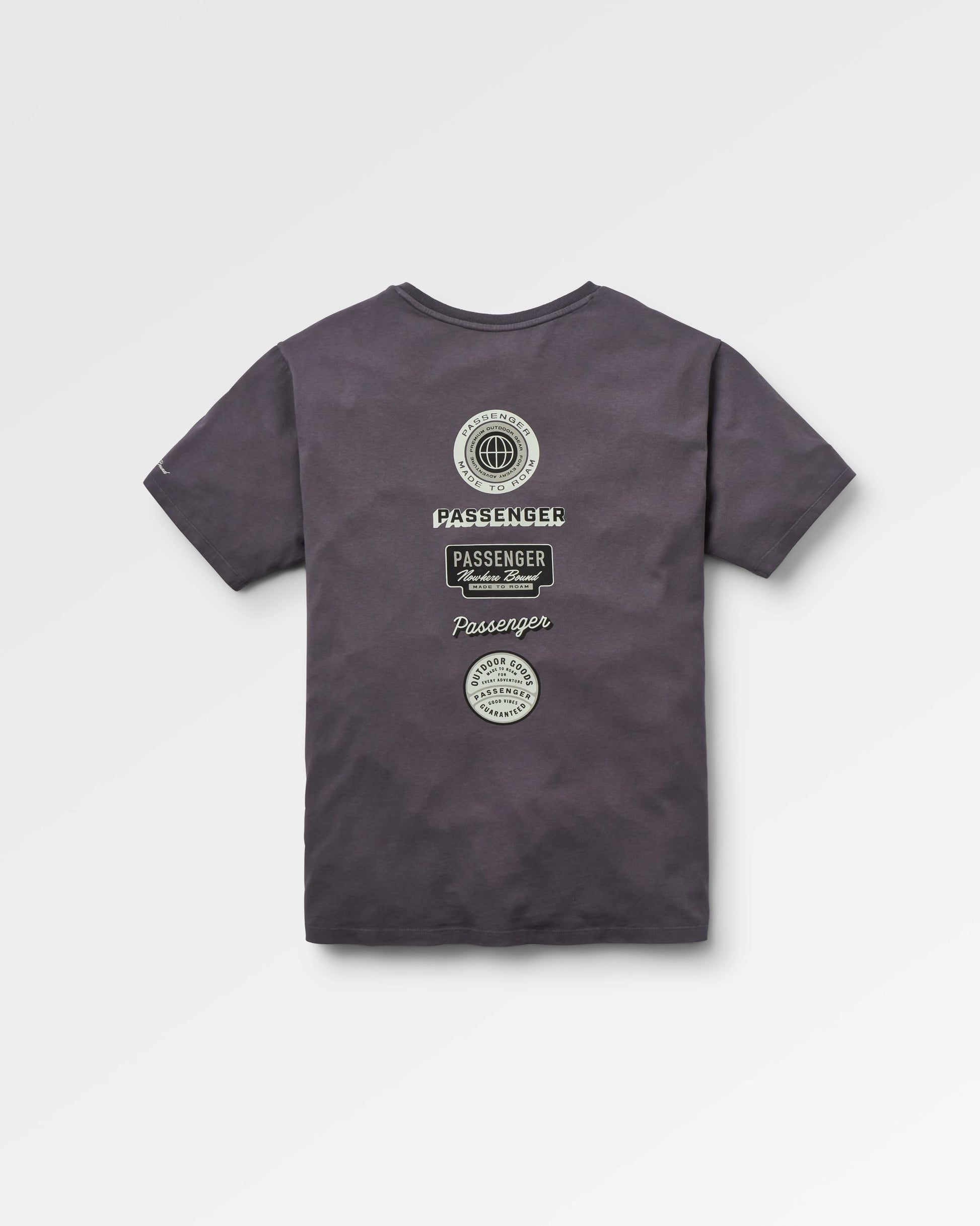 Guided Recycled Cotton T-Shirt - Charcoal - Flatlay