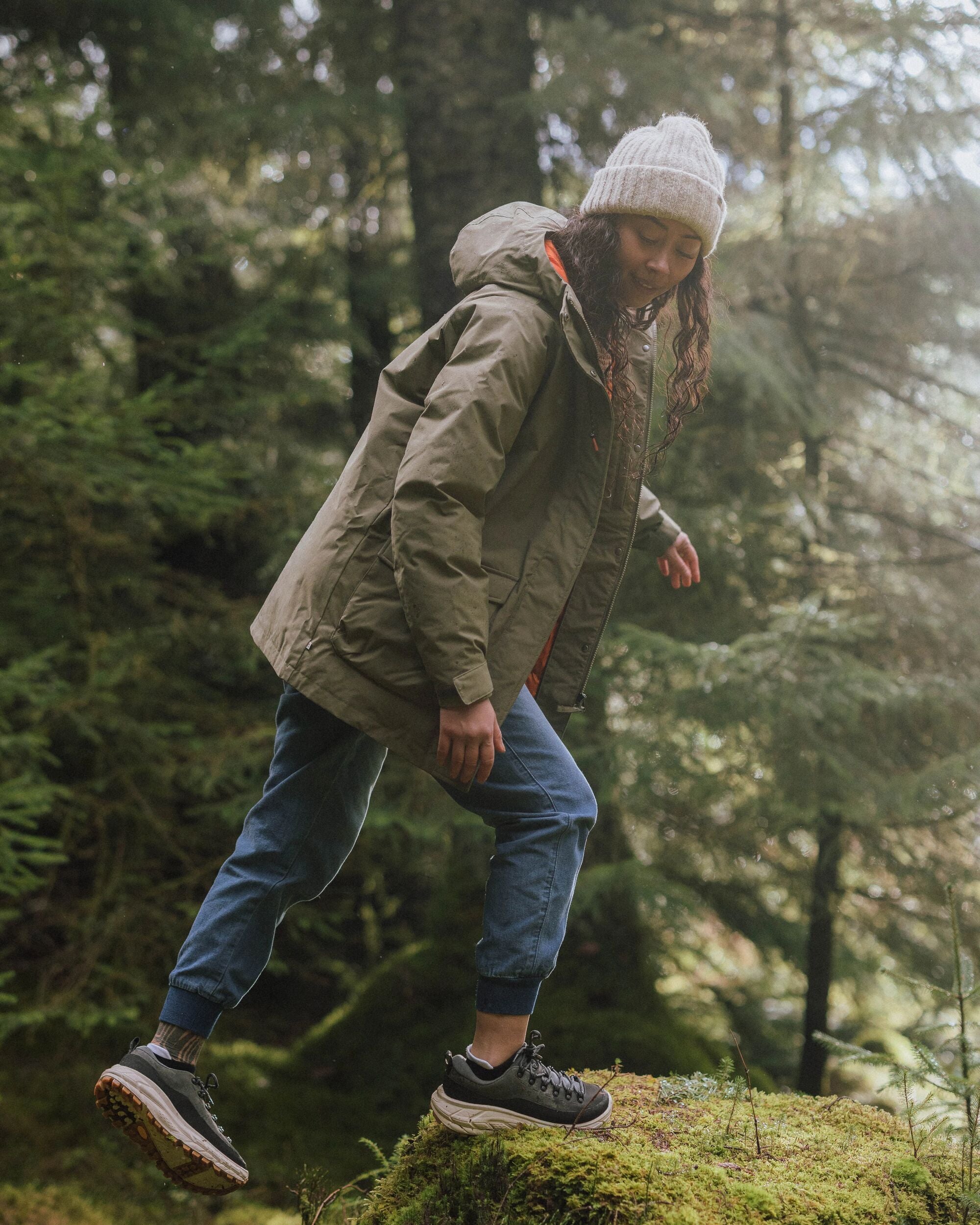 Alaska Recycled Insulated Parka - Dusty Olive - Lifestyle