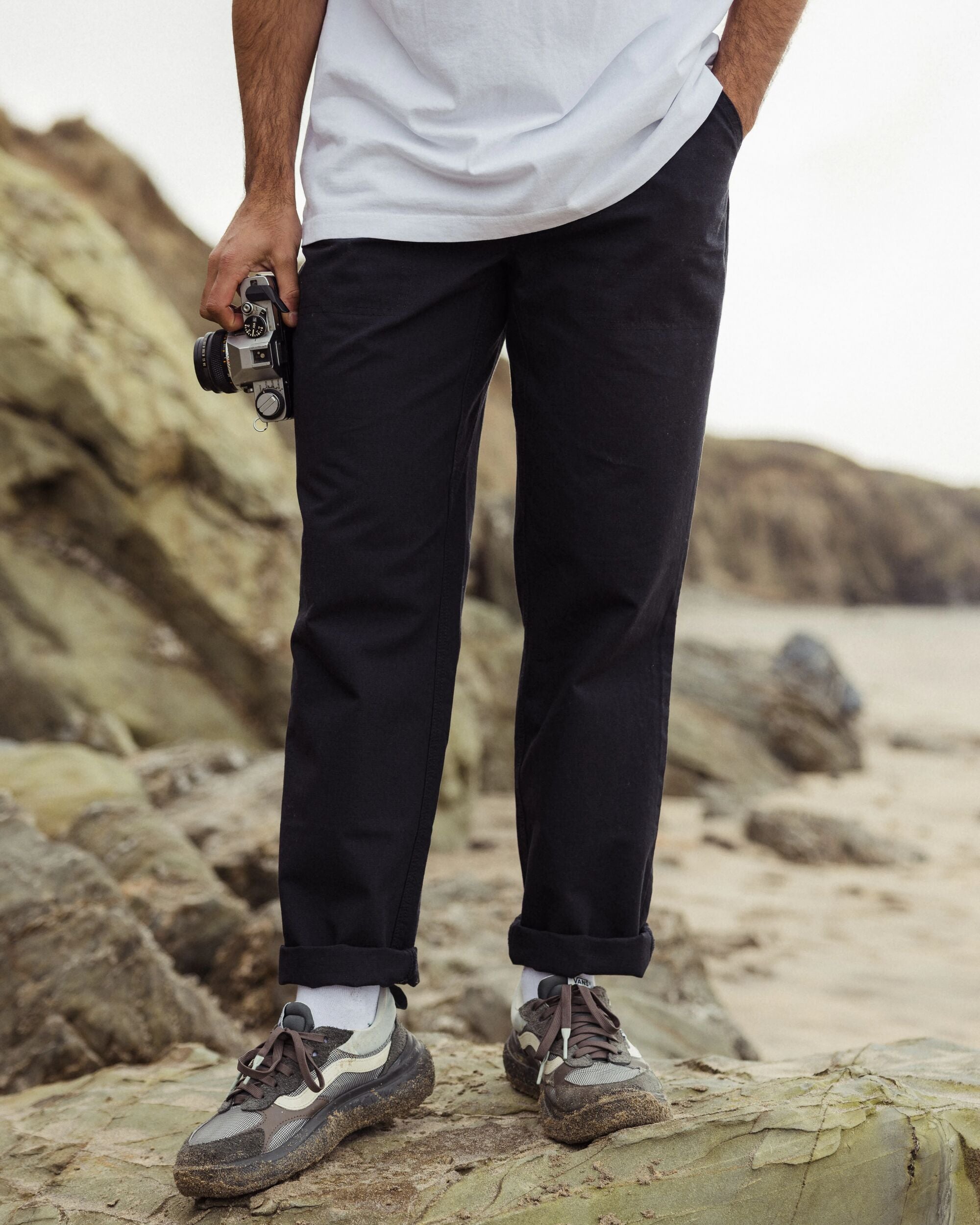 Rif-Raf Organic Cotton Ripstop Trouser Black – Passenger