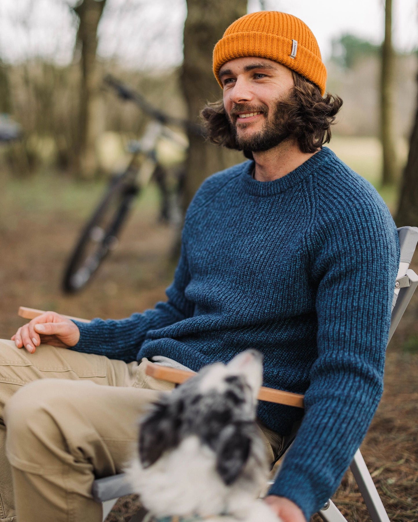 Fog Recycled Knitted Jumper - Rich Navy