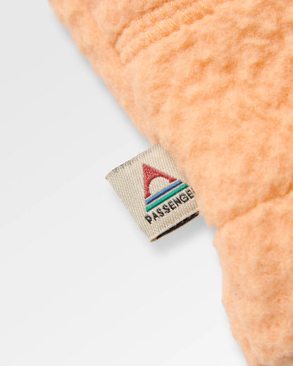 Fairbanks Full Zip Recycled Sherpa Gilet - Oatmeal/Orange Peach - Flatlay