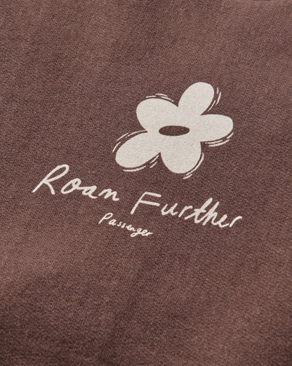 Roam Further Sweatshirt - Espresso - Flatlay