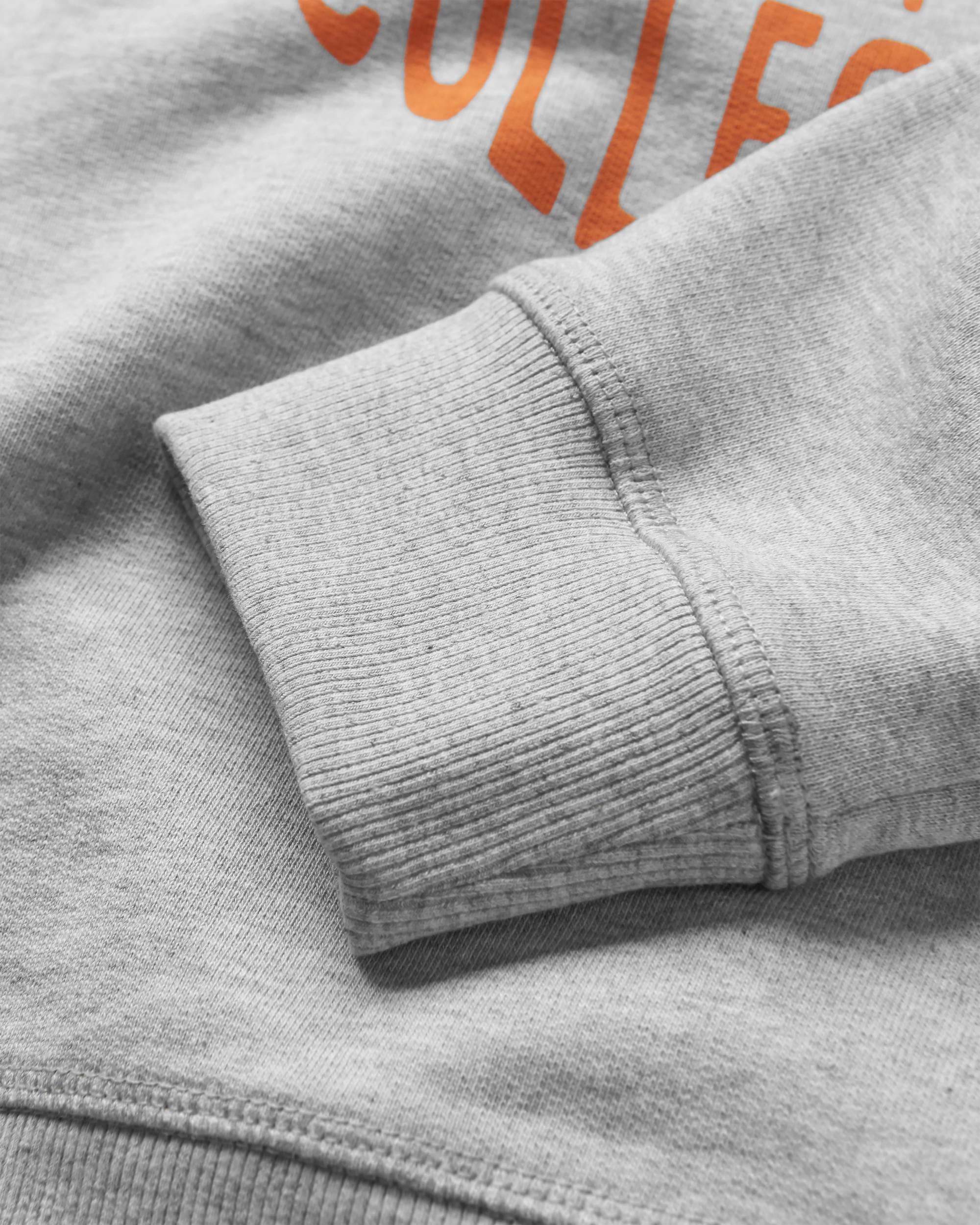 Wander Recycled Cotton Marl Sweatshirt - Light Grey Marl - Flatlay