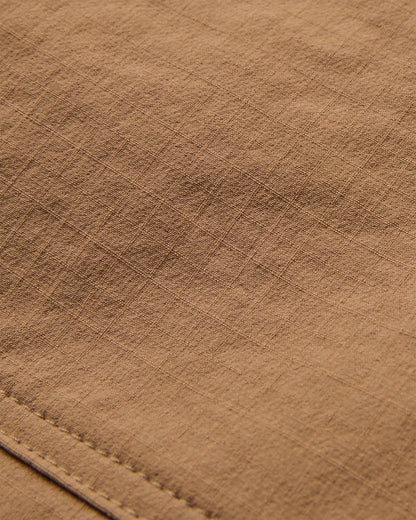 Ridescape Women's Active Short - Caramel Brown - Flatlay