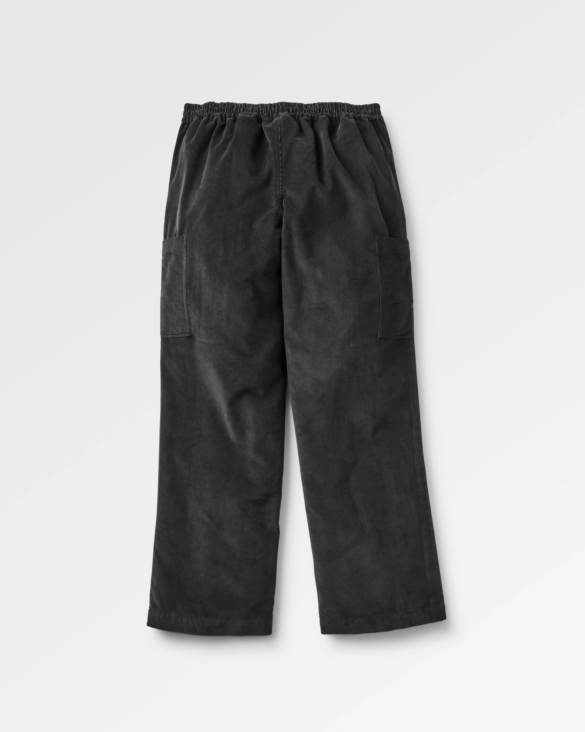 Someday Organic Cotton Corduroy Trouser - Black - Flatlay