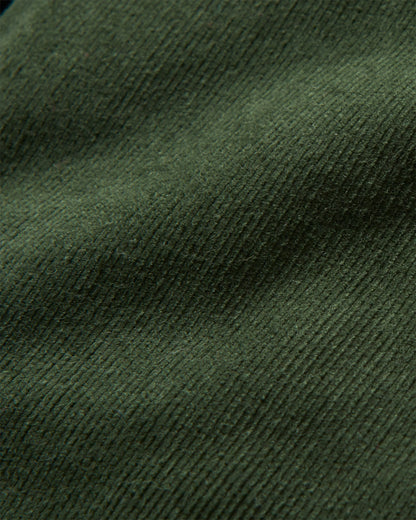 Meadows Organic Cotton Cord Dungarees - Fir Tree - Flatlay