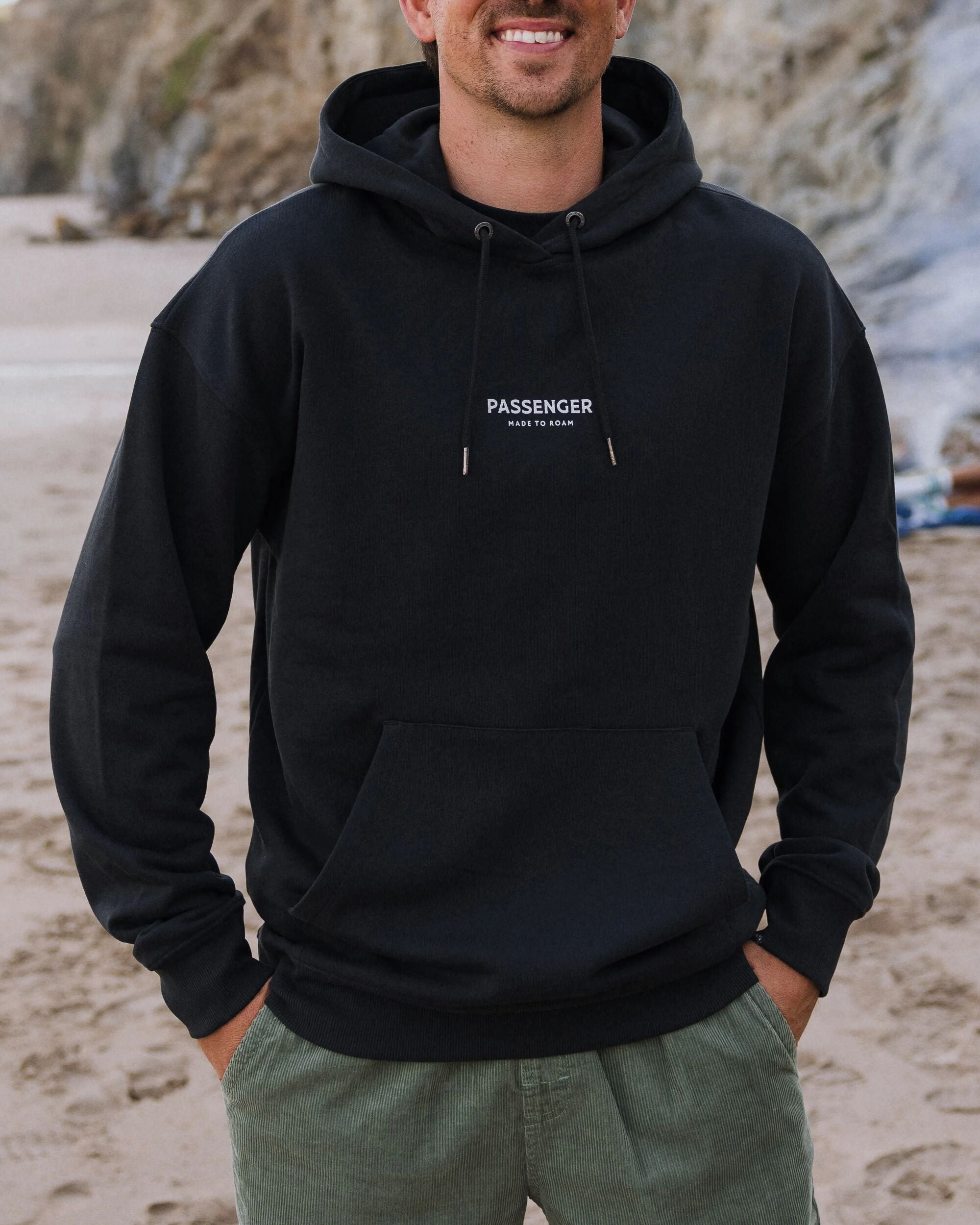 Passenger Relaxed Fit Hoodie - Black - Lifestyle