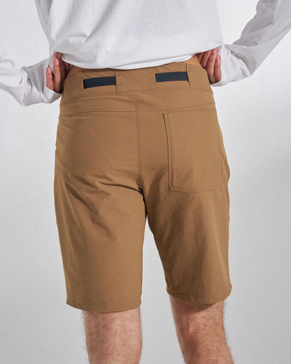 Ridescape Men's Active Short - Caramel Brown - Studio Model