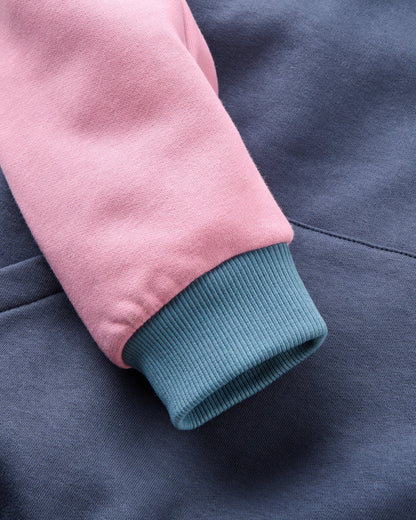 Riser Cotton Hoodie. - Charcoal - Flatlay