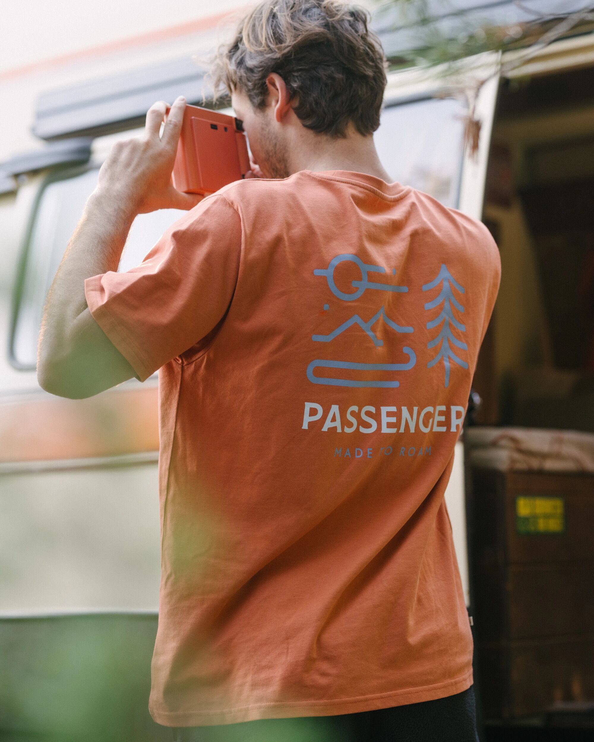 Phoenix Organic Cotton T-Shirt - Burnt Orange - Lifestyle