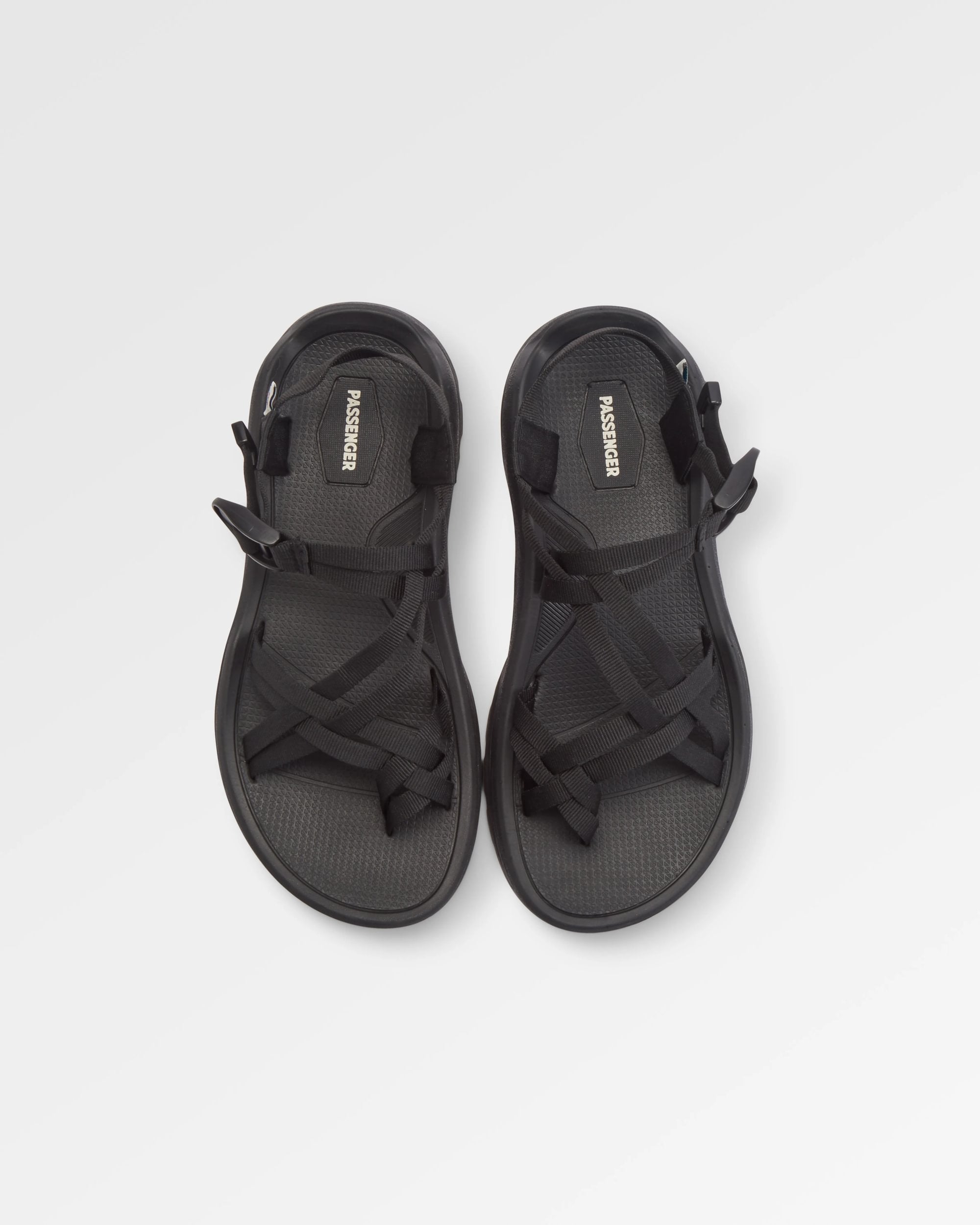 Atlas Roam Sandal - Black - Flatlay