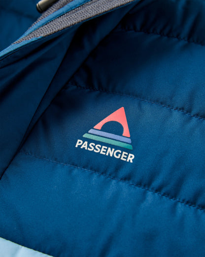 Northstar Down Recycled Jacket - Retro Blue/Tidal Blue - Flatlay