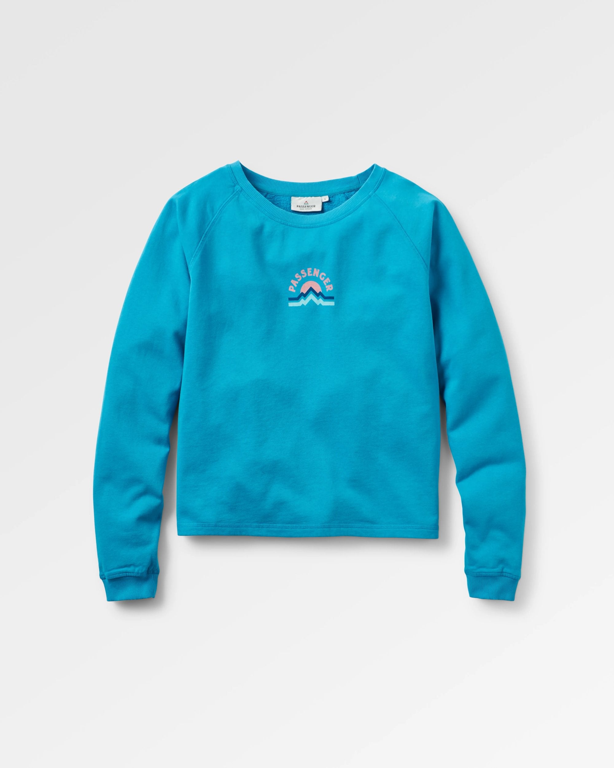 Breathe Recycled Cotton Sweatshirt - Bluejay - Flatlay