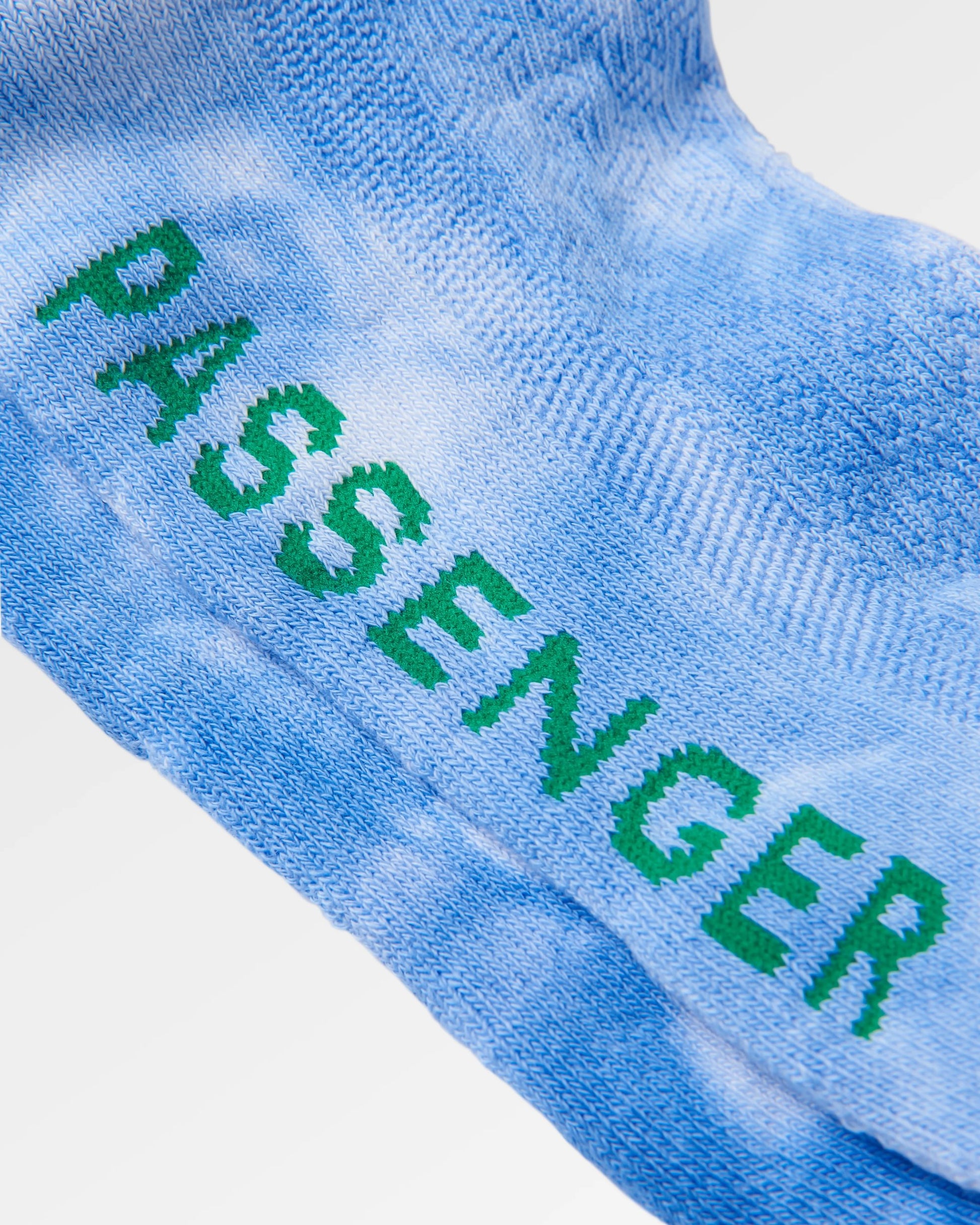 Organic Trainer Socks - Tie Dye Cornflower