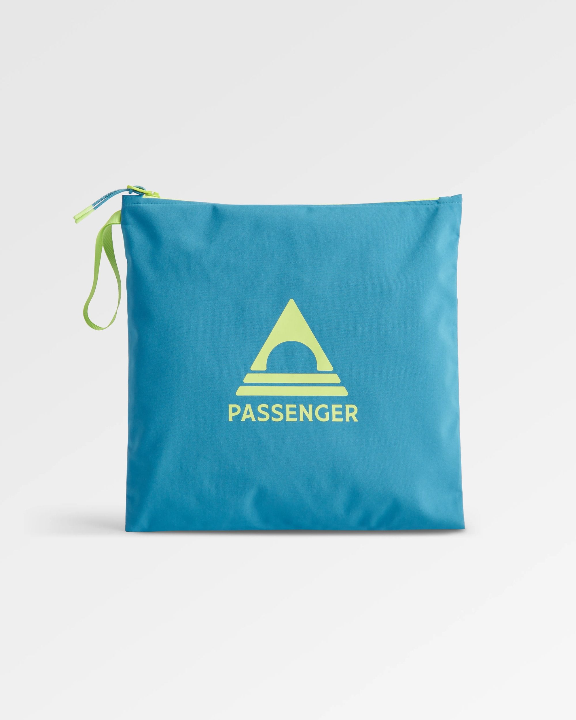 Rainstorm Recycled Waterproof Jacket - Grey Blue/Blue Steel - Flatlay