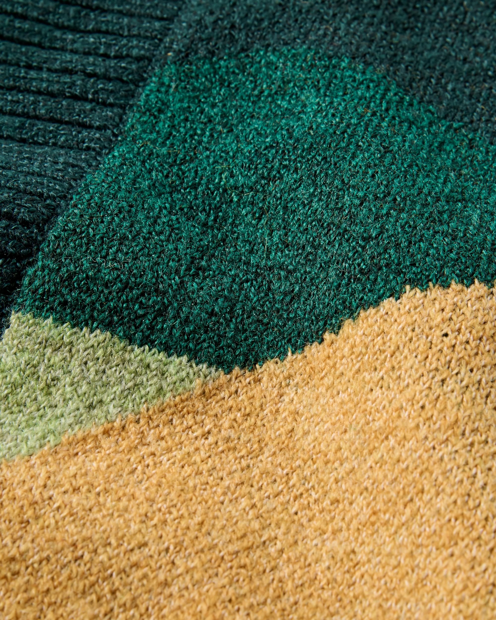 Scenic Recycled Long Knitted Cardigan - Scenic Dark Fern - Flatlay