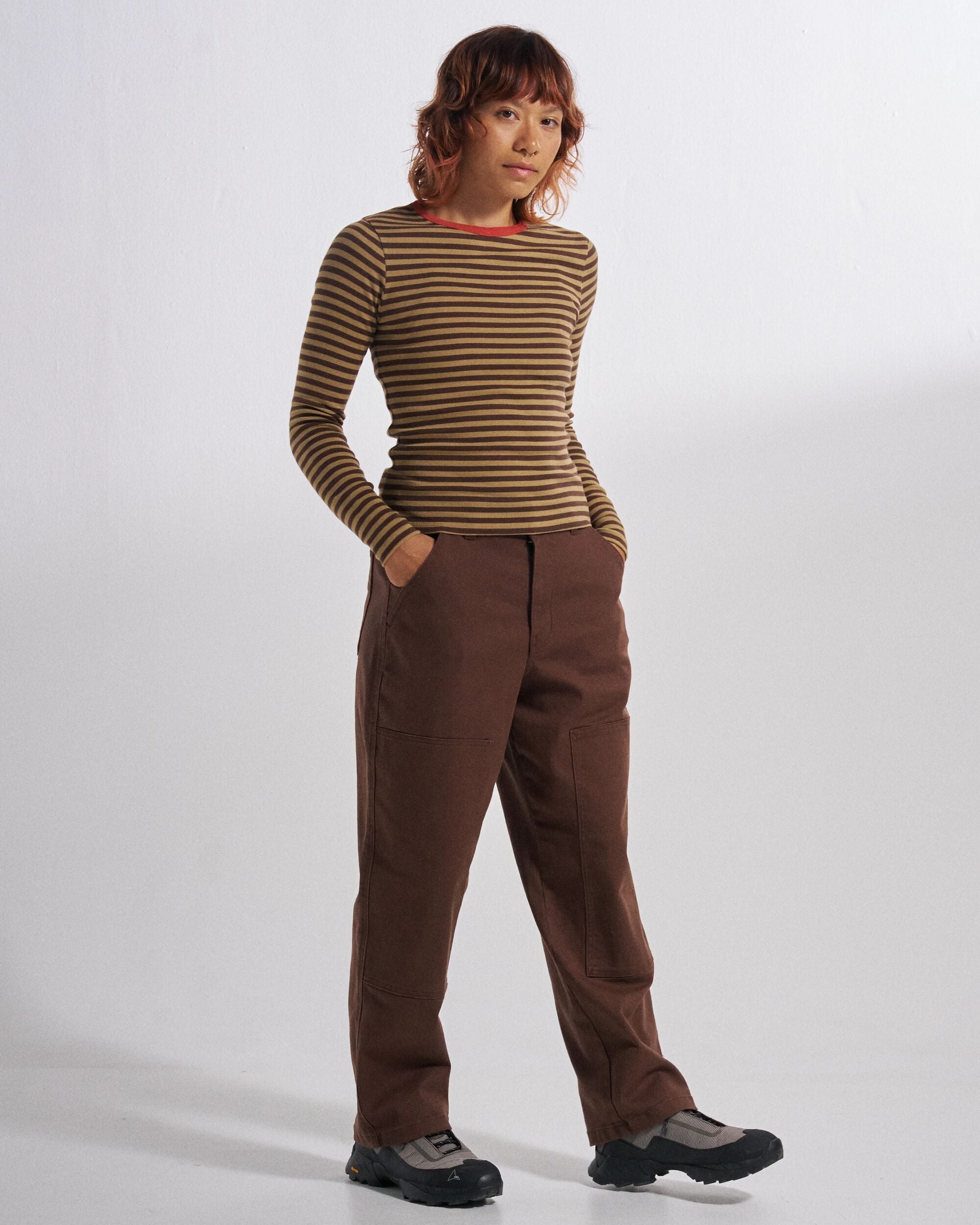 Fortuna Trousers - Chestnut - Studio Model