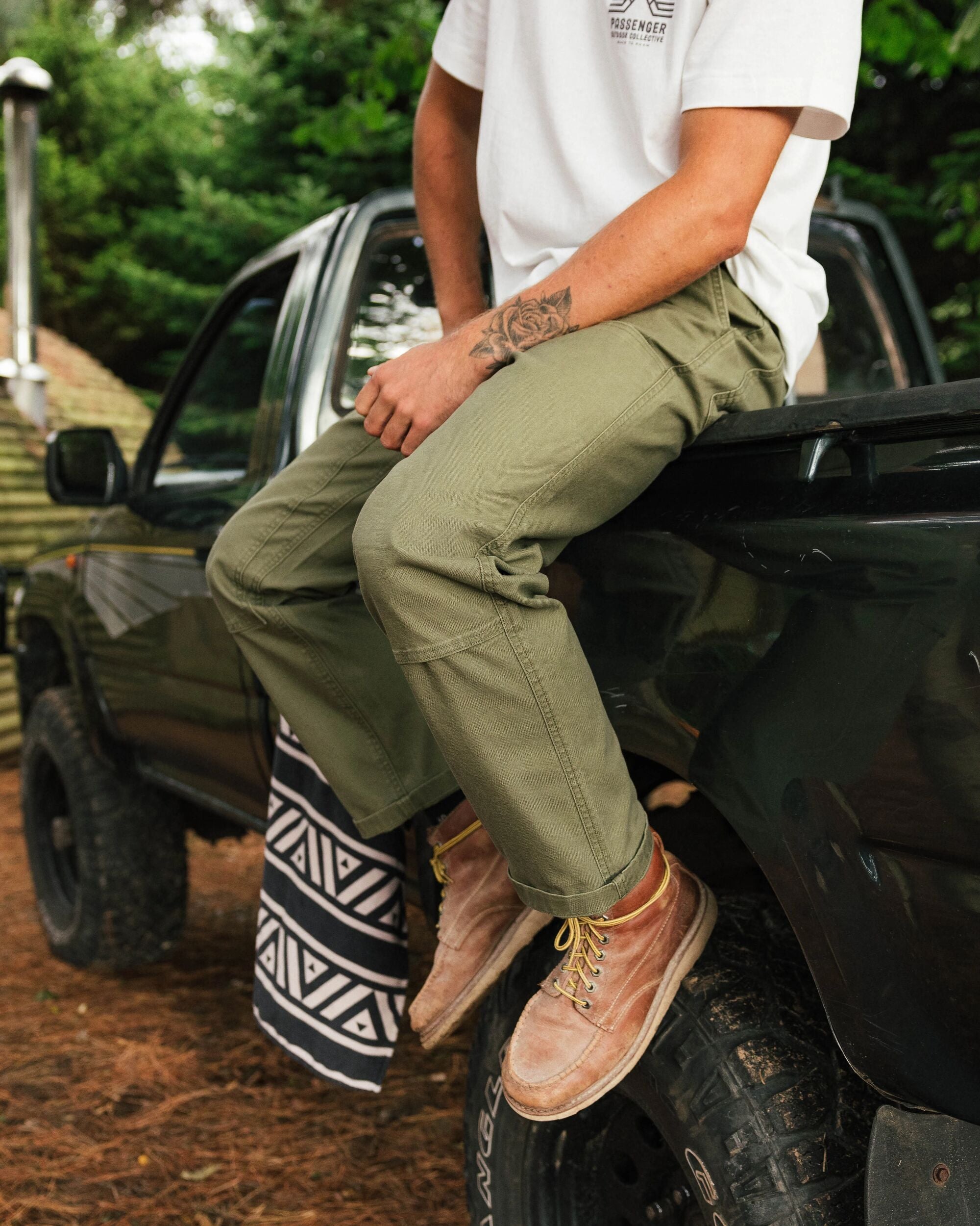 Vantage Organic Cotton Trouser - Khaki - Lifestyle