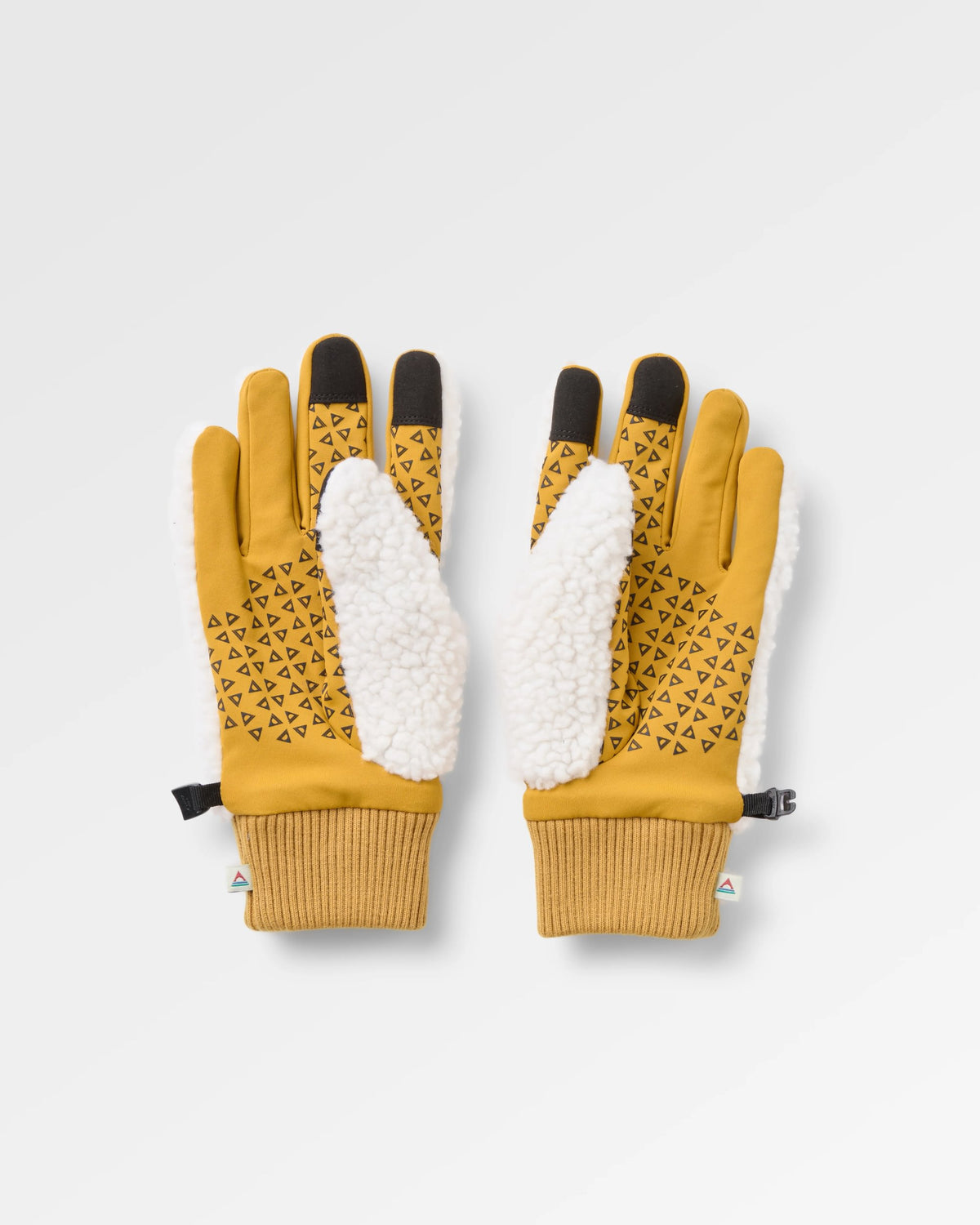 Snowfall Sherpa Gloves - White Sand - Flatlay