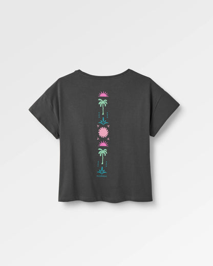 Stack Pocket T-Shirt - Faded Black - Flatlay