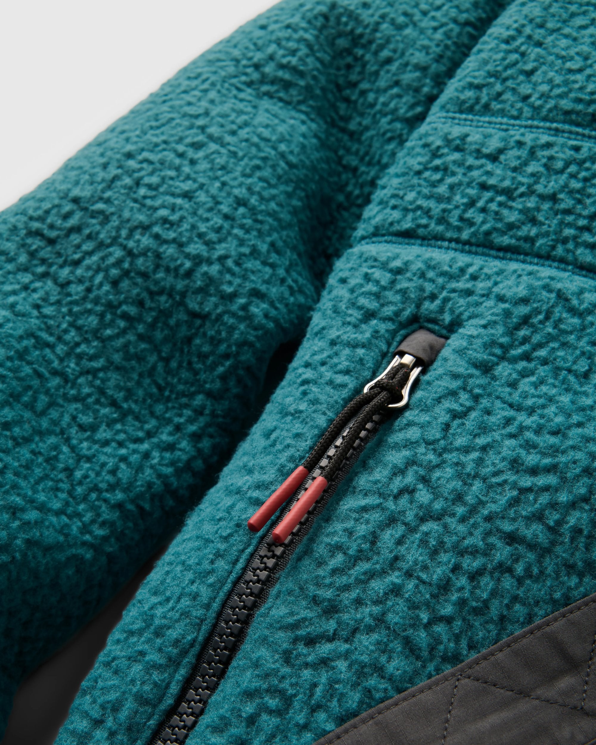 Ventura Full Zip Sherpa Fleece - Mediterranean - Flatlay