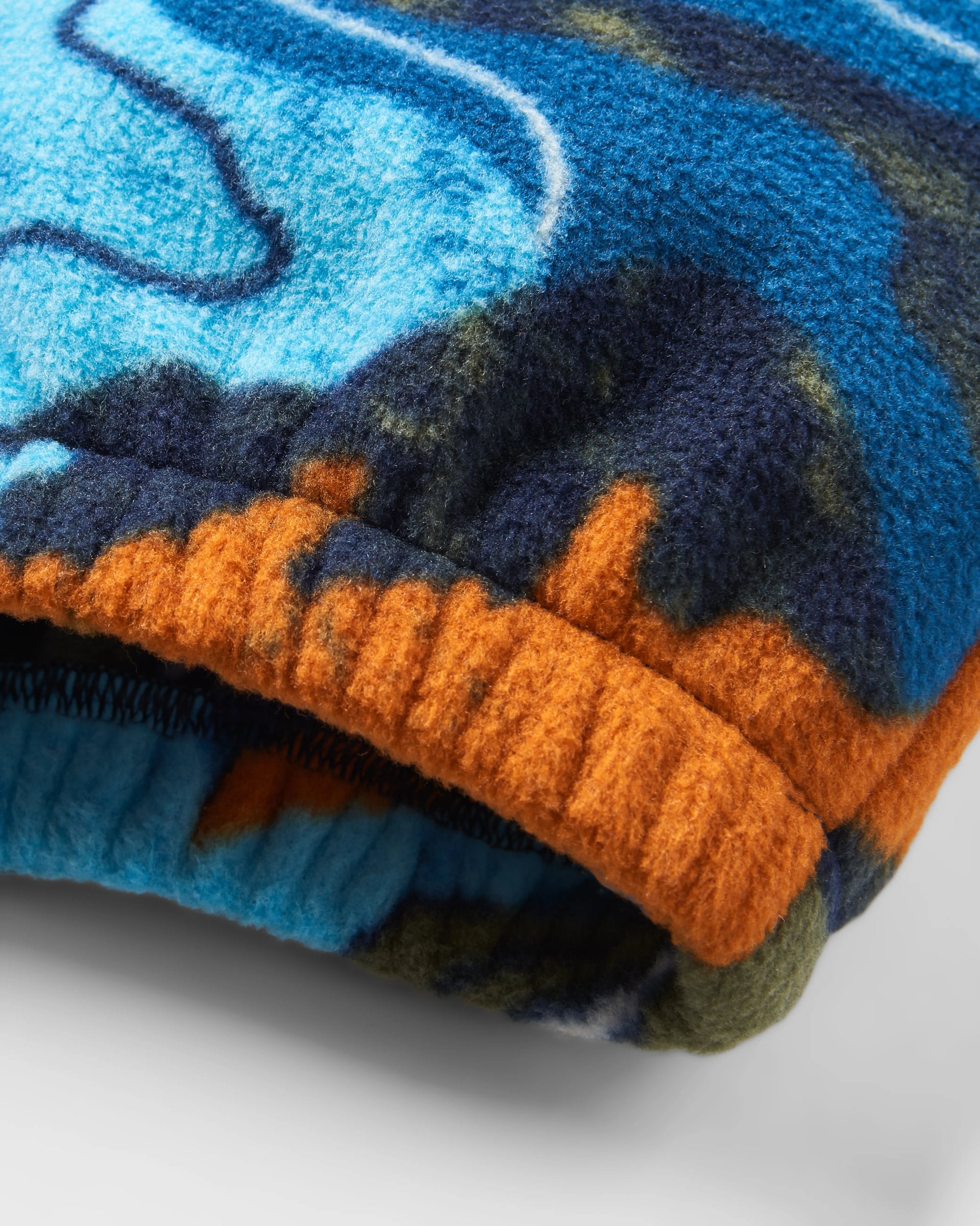 Ace Recycled Polar Fleece Joggers - Adventure Tidal Blue - Flatlay