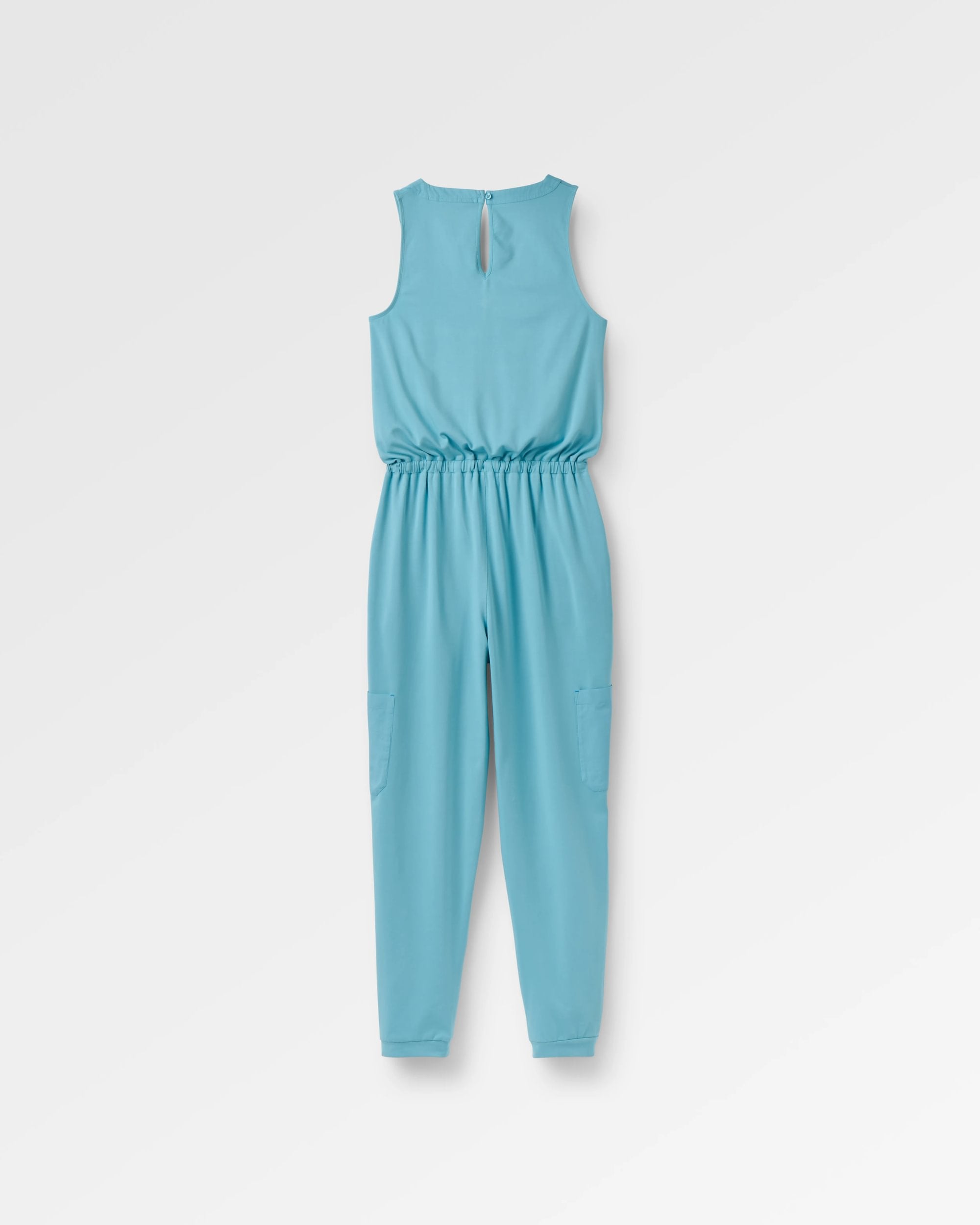 Aria Jumpsuit 2.0 - Retro Blue - Flatlay