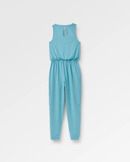 Aria Jumpsuit 2.0 - Retro Blue - Flatlay