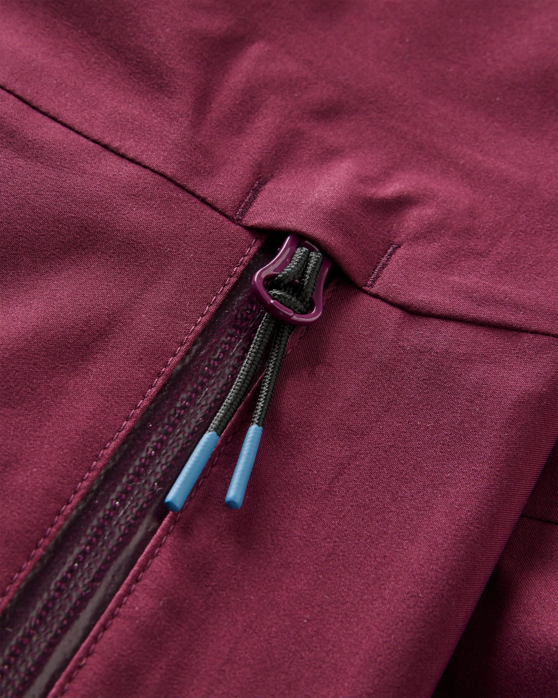 Five Element Recycled Waterproof Jacket - Fig - Flatlay
