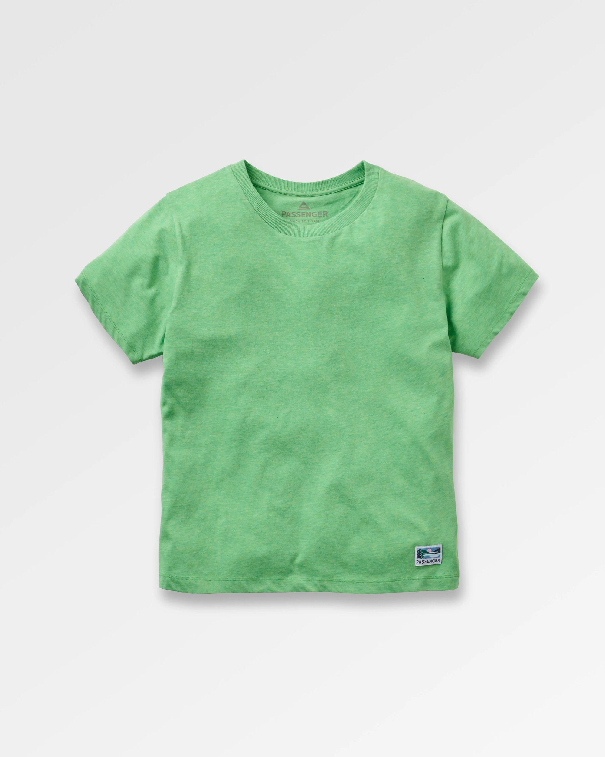 Legacy T-shirt - True Green Marl - Flatlay