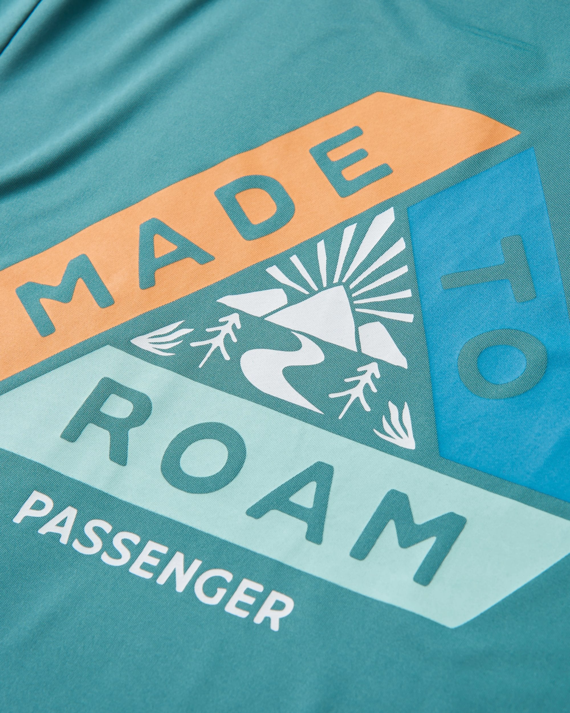 Classic Active Recycled T-Shirt - Deep Sea - Flatlay